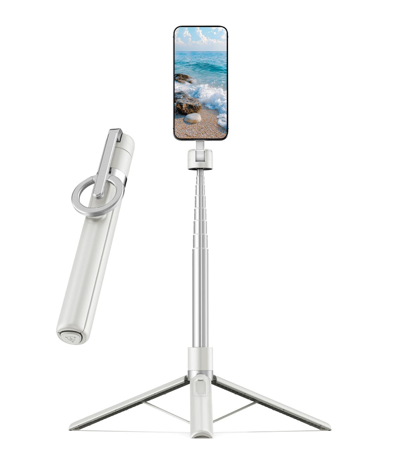 68in Magnetic Tripod for Phone Without Remote Control,Selfie Stick for Magsafe, 360° Rotatable Travel Phone Tripod for iPhone/Android-Includes only the Tripod Itself,Accessories are not Included
