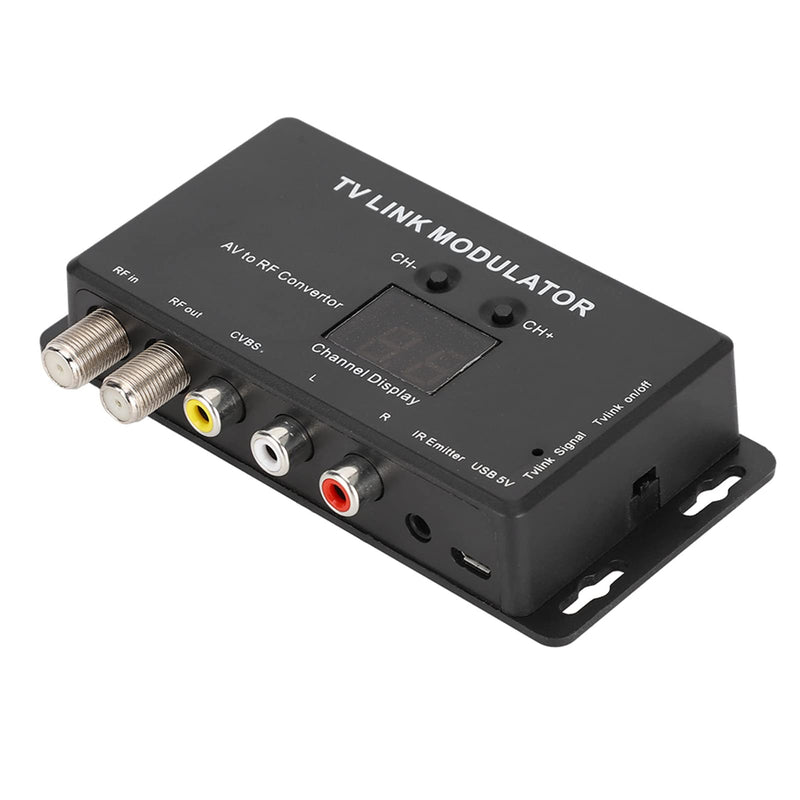 Generic UHF Modulator, PAL Optional AV to RF Converter with Adjustable Audio Video Output Level, for Set top Box and Other AV Sources