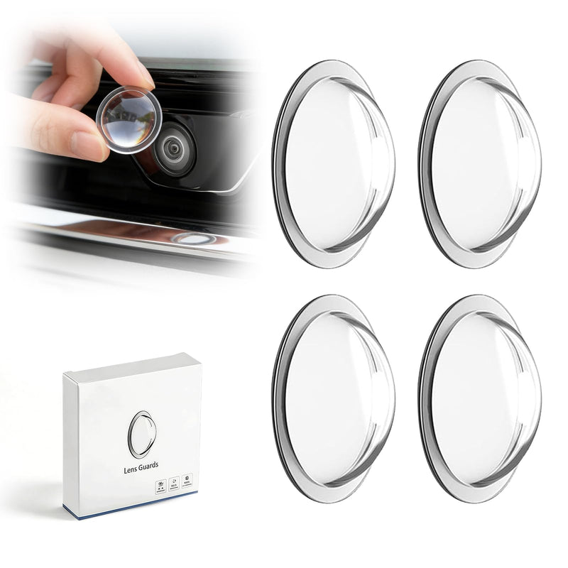 Car Backup Camera Lens Protector, 4PCS Clear High-Transparency Anti-Rain Protective Sticker, Anti-Scratch Waterproof Adhesive Lens Cover for Car Reversing Camera