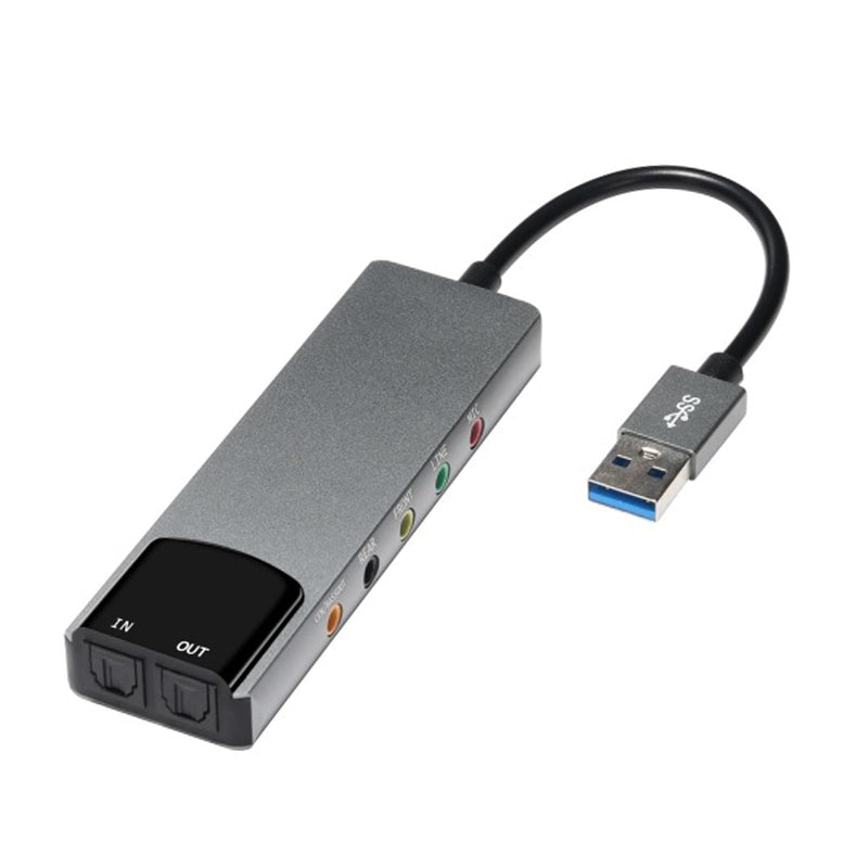 USB to Optical Adapter, Spdif Digital to Analog Converter for, Plug & Play, 48khz, 1-Pack, Aluminum Body