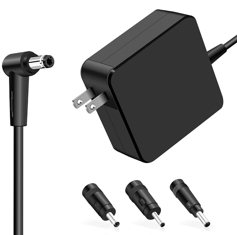 65W Laptop Charger Compatible with Asus Vivobook 15 16 17 Zenbook Flip Chromebook EeeBook Notebook Laptop 5.5 * 2.5mm with 3 Adapter, Support 45W 33W