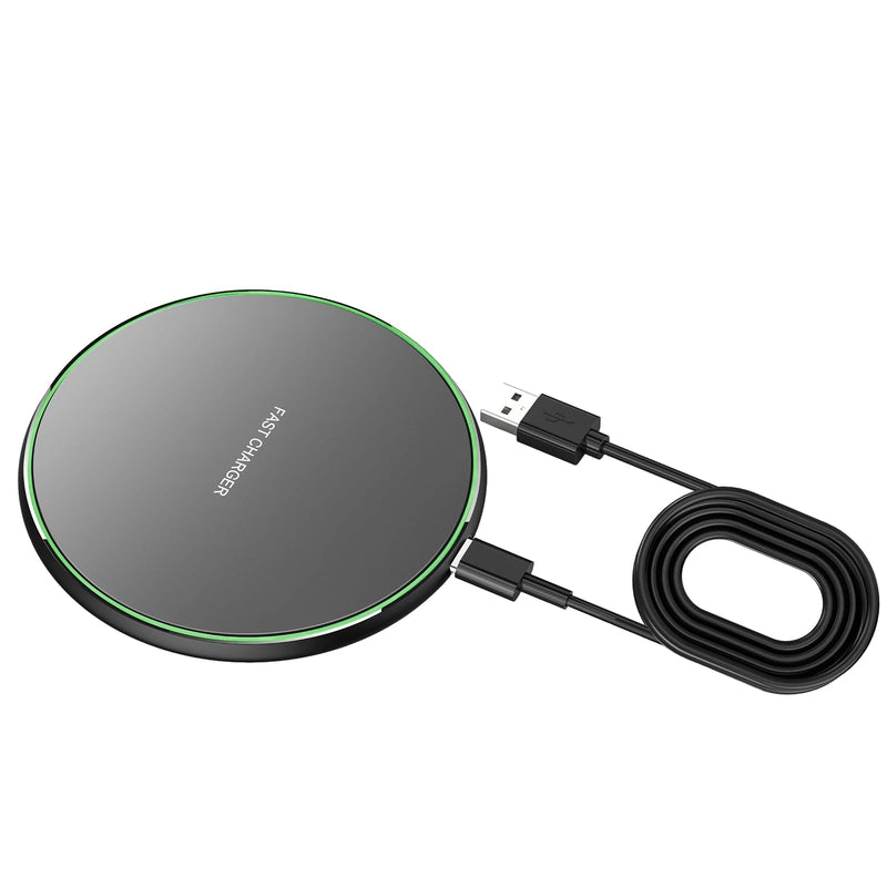 Wireless Charger, 15W Wireless Charging Pad Compatible with iPhone Samsung | 15W Max Fast Wireless Charging Pad Mat for Samsung Galaxy S23/S22/S21/S20/S10, Galaxy Buds 1 PACK