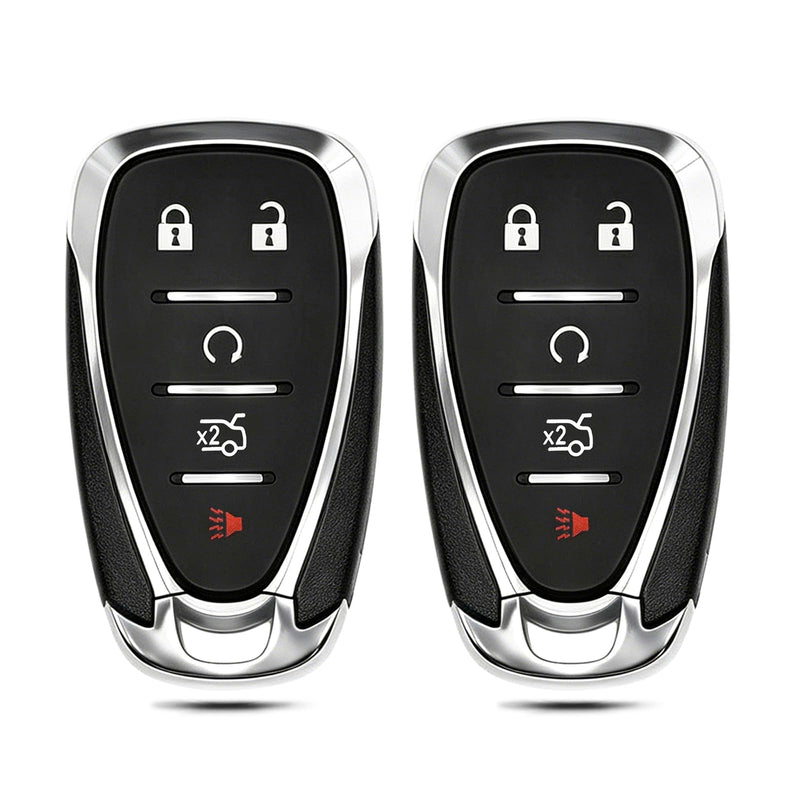 5 Buttons Key Fob Replacement for Chevy Malibu 2016-2021 HYQ4EA | for Chevy Camaro 2016-2020, Cruze 2016-2019, Proximity Smart Keyless Entry Remote, P/N:13529662,13590048 2 Pack
