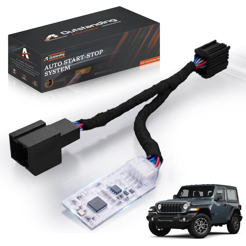 Auto Start Stop Eliminator Compatible with Jeep Wrangler JL 2018-2026 & Gladiator JT 2020-2026, Plug and Play Engine Auto Stop Disable Device Accessory