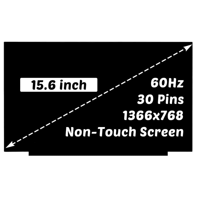 for Acer Chromebook 315 CB315-3H N19Q3 Screen Display LCD 15.6" | Compatible with Chromebook 315 CB315-3H N19Q3 Non-Touch Screen Display Panel 1366x768 30 Pin 60Hz