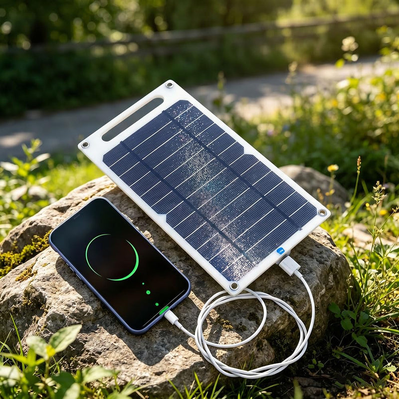 1Pcs USB Charger, Portable Kit for Camera, Cell Phone Charging, Camping, Hiking, Outdoor Travel 5V 6W, White
