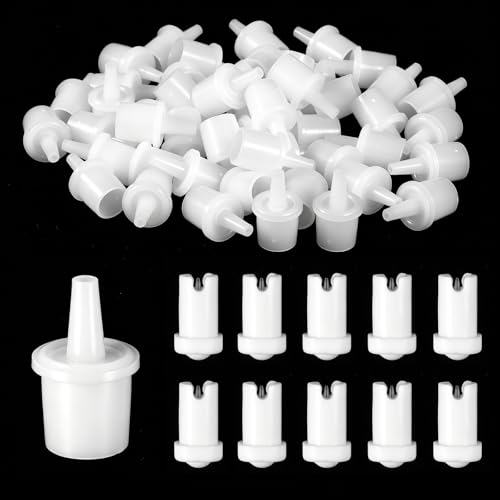 60 Pcs Lash Glue Replacement Tops Kit Lash Glue Nozzle Replacement Kit Eyelash Glues Bottle Nozzle Caps Eyelash Glues Replacements Nozzles Tips for Home Salon Extensions Tools