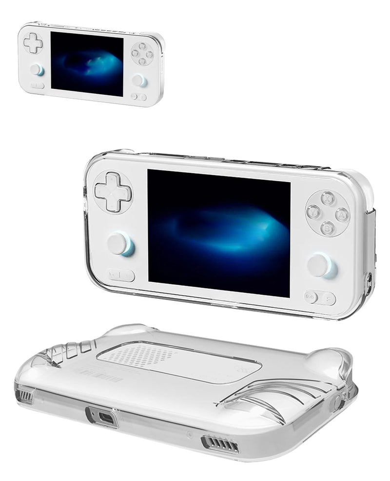 TPU Protective Case for AYANEO Pocket S mini Handheld Game Console, Full-Body Protective Cover with Precise Cutout, Shockproof Dustproof Protector Sleeve & Scratch-Resistant Sleeve (Clear) Clear