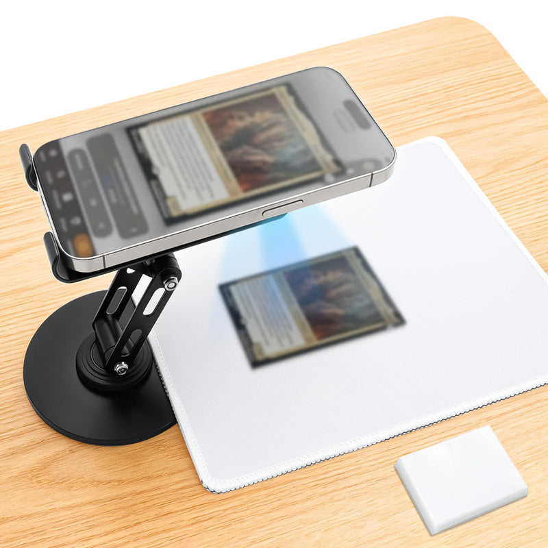 Foldable Trading Card Scanner Stand, Carbon Steel Phone Holder, Card Scanning Stand for MTG & TCG, Sports Card Scanner, Available for ManaBox App