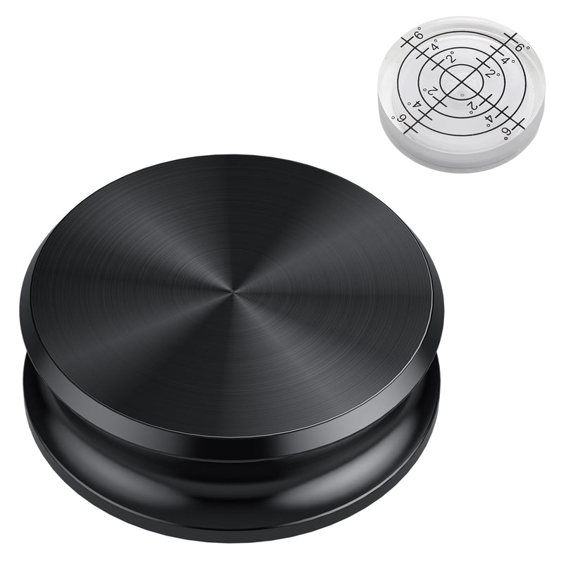 Vinyl Record Weight Turntable Stabilizer 311g | Aluminum Clamp,25mm low profile,7.5mm spindle hole,felt pad,mini bubble level,fits most turntables