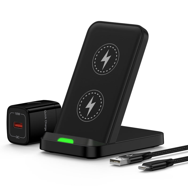 for Pixel 10 Pro Wireless Charger Stand for Google 10a/10Pro XL/10Pro Fold | Wireless Phone Charger Android with 18W AC Power Adapter for Google 9a/9/9 Pro/9 Pro XL/8a/8 Pro/8/7/7a/7 Pro/6/6 Pro/5/4
