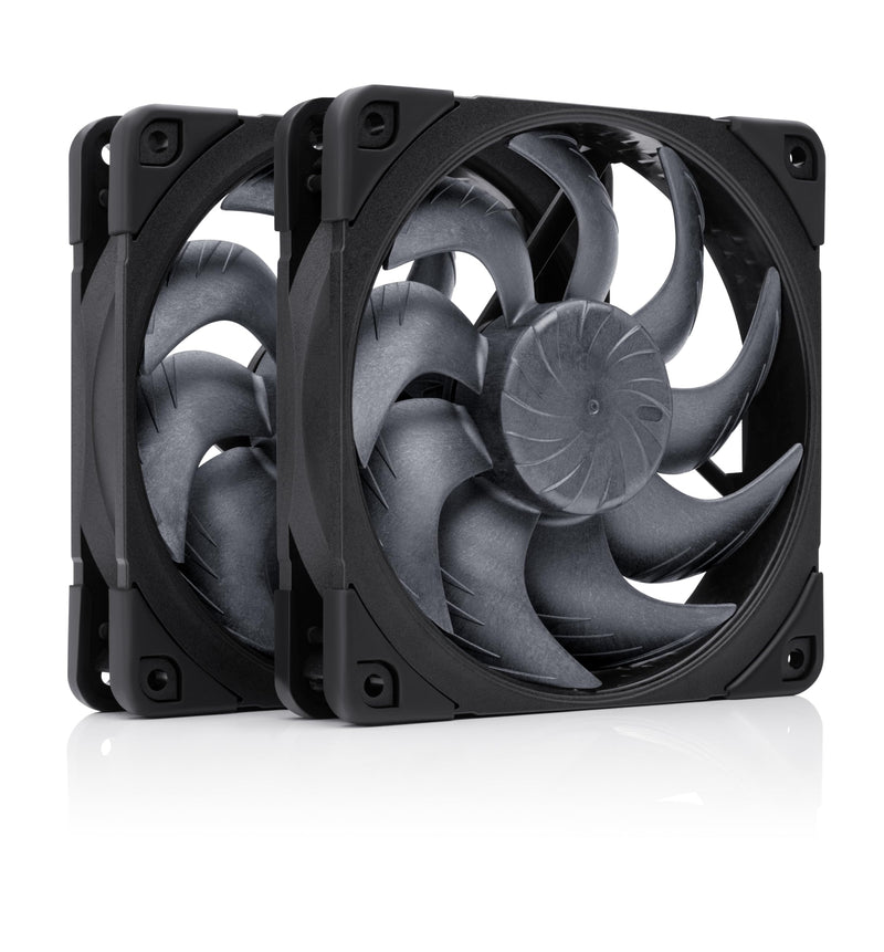 Noctua NF-A12x25 G2 PWM Sx2-PP chromax.Black, Dual Fan Set for Push-Pull and Side-by-Side Applications (Black)