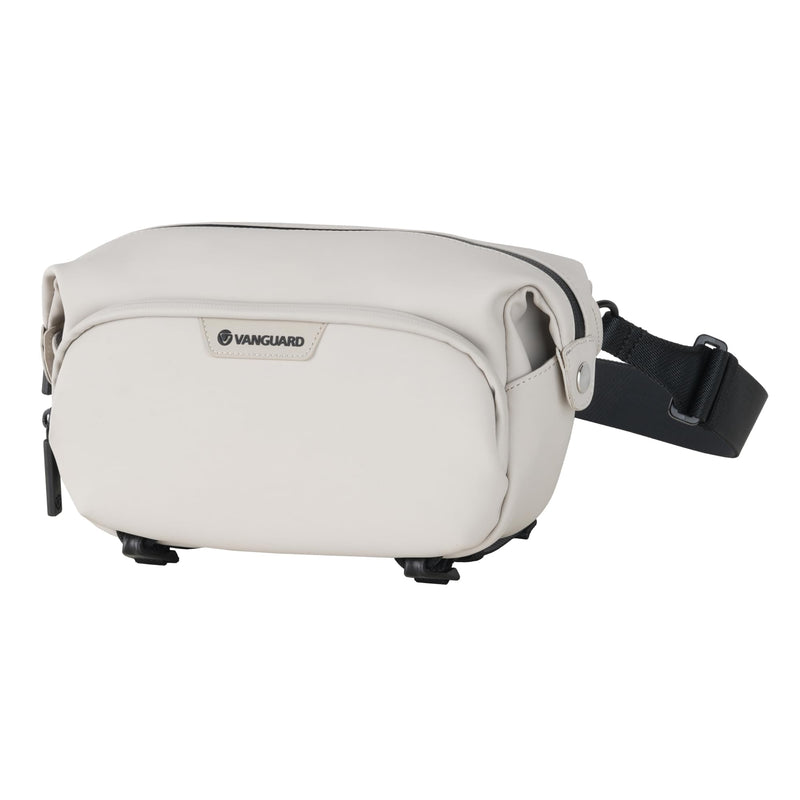 Vanguard VEO Lite W3L Camera & Everyday Waist Pack (Cream) – 3L Capacity, Fits Mirrorless Camera + Accessories, Tripod Strap, Adjustable Wear, Easy-Clean Water-Resistant Design 3 Liter Cream