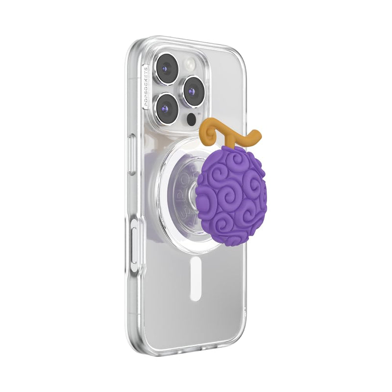 PopSockets Phone Grip for MagSafe, Magnetic Holder- Gum Gum Fruit | Removable, For Kindle / Android / iPhone, With Magnet, One Piece, Anime
