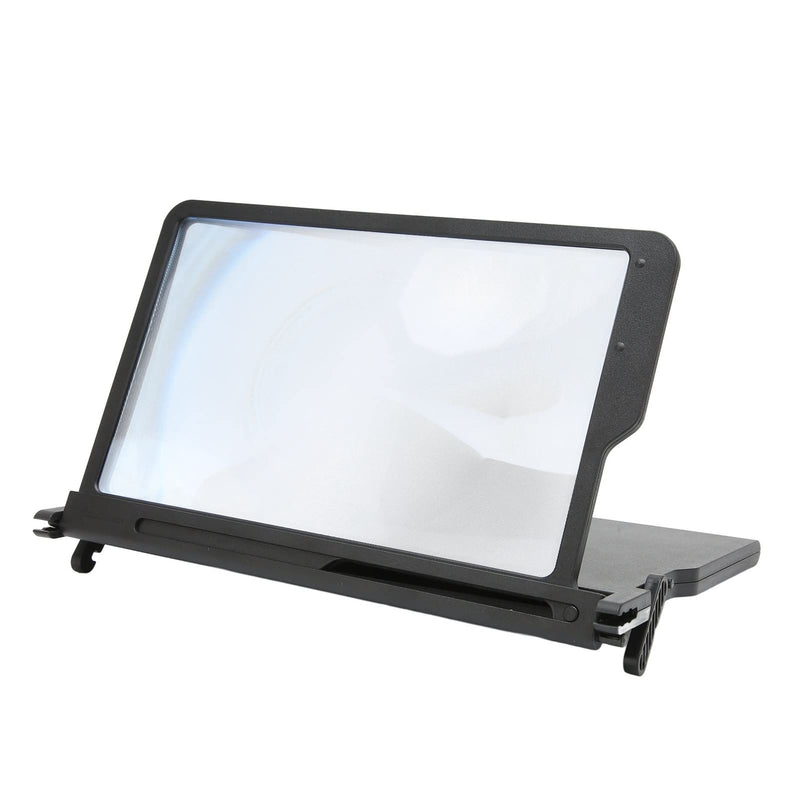 Generic Newly Upgraded 3D HD Mobile Phone Screen Magnifier, 12.5 Inch Pull Out Design with Clearer Picture and Bigger Viewing Angle, for Movies Video Games Eyes Protection (Black) Black