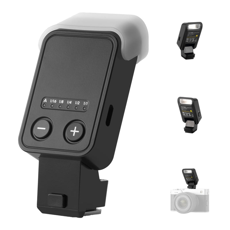 VILTROX Vintage Z2 TTL Foldable Mini Camera Flash for Fujifilm | 700 Full Power Flashes, 2s Recycle, USB-C Charging Mini Speedlite GN6 with 5 Levels (Z2-F)