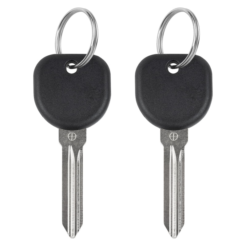 Vurkcy 46 Chip Transponder Ignition Car Key, B111-PT 15871576 Circle + Replacement for Buick Cadillac Chevy GMC Hummer Pontiac Saturn, New Uncut, 2Pcs