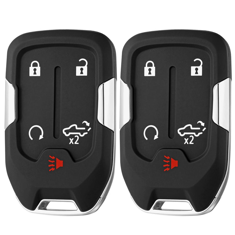 2 Pcs Smart Key Fob Replacement Remote fits for GMC Sierra 1500 2500 3500 2019-2023 Chevy Silverado 1500 2500 3500 2019 2021 2022 2023 Car Keyless Entry Remote HYQ1ES 433 Mhz ID46