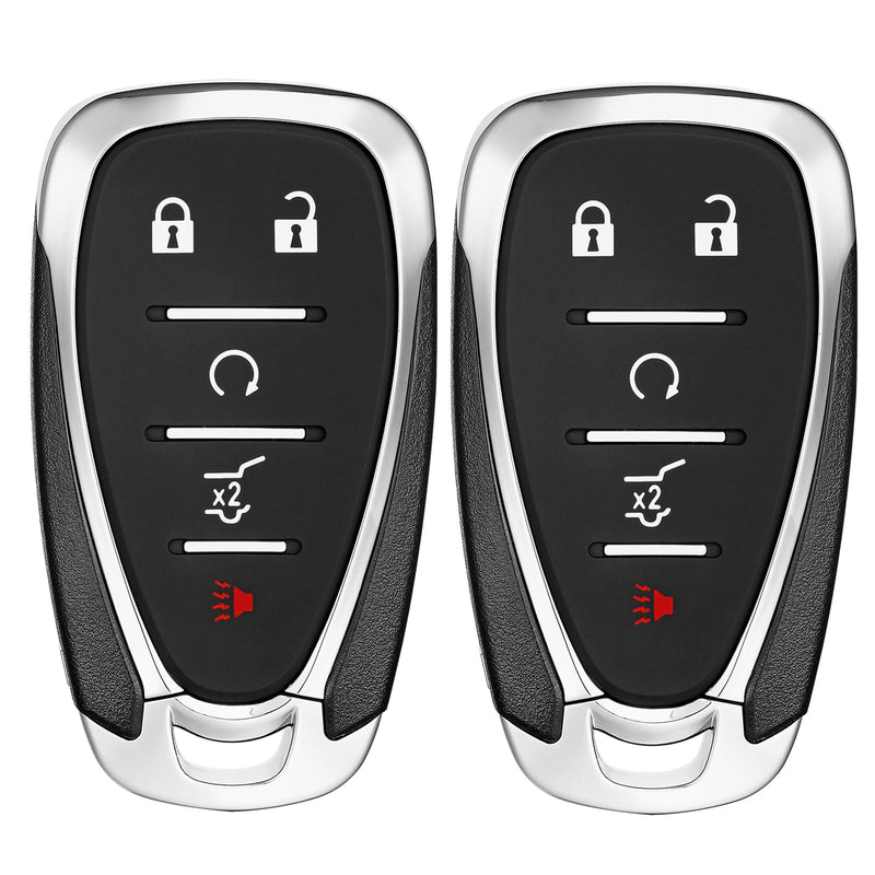 2 Pcs Key Fob Replacement Remote fits for Chevy Equinox 2018 2019 2020 2021 2022 2023 2024 2025 Smart Car Keyless Entry Remote HYQ4AA HYQ4AS 315 MHZ ID46