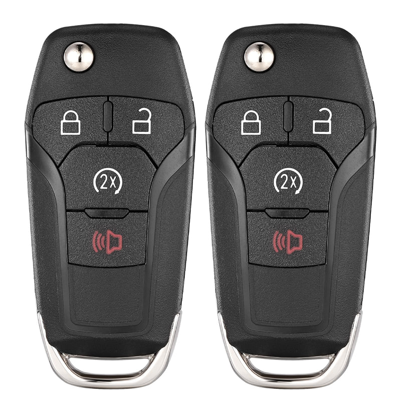 2Pcs Smart Key Fob Replacement Remote fits for Ford F-150 2015-2024 F-250/F-350/F-450/F-550 2017-2024 Ranger 2019-2022 Bronco 2021-2022 Car Keyless Entry Remote N5F-AO8TDA 902Mhz 49