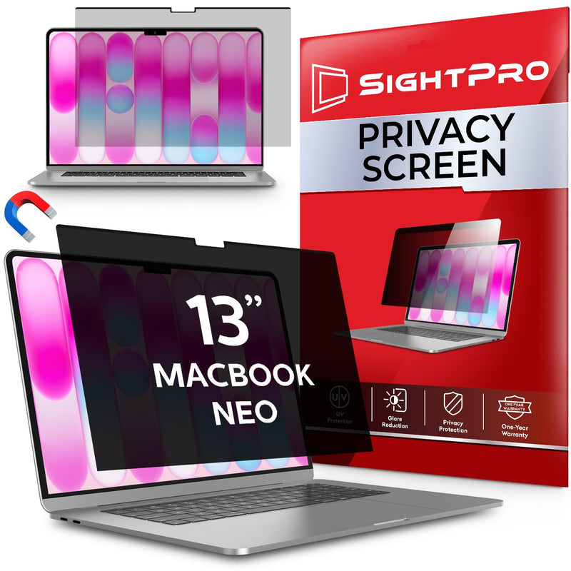 Magnetic Privacy Screen for MacBook Neo 13 Inch (2026, A18 Pro) Patented Removable Laptop Privacy Filter Shield and Protector