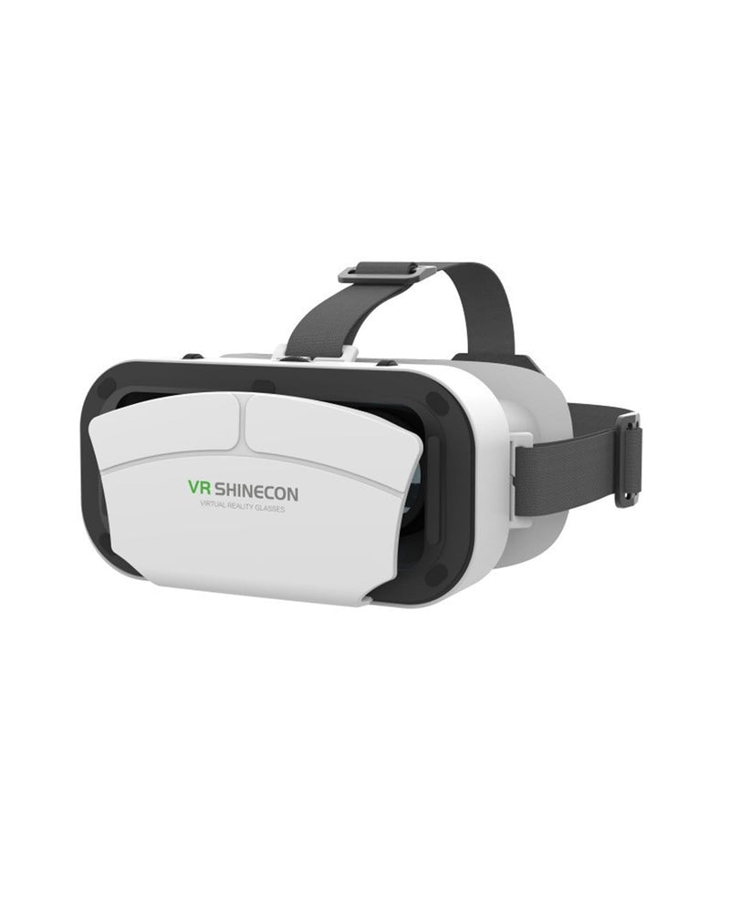 Universal VR Goggles 3D VR Headset, Virtual Reality Glasses Headset Helmets, Compatible with 5.0-7.0 inch for Mobile Games & Movies(White)