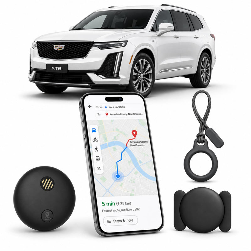 Yinnovy Tracker Device for Vehicles, Real-Time Tracking, No Monthly Fee | GPS Tracker for Vehicles, No SIM Card Needed, Works with iOS Find My, IP68 Waterproof, Magnetic GPS Locator