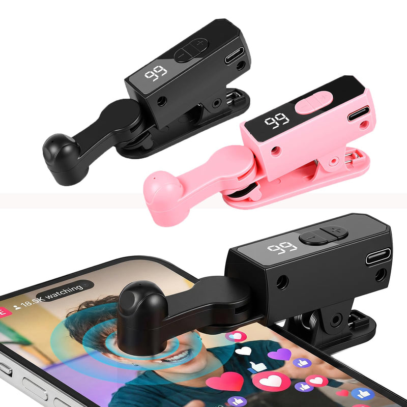 2 Pack Auto Clicker Tapper for Phone Rechargeable & 107 Adjustable Speeds | Screen Device Speed Clicker Auto Screen Tapper for Live Stream Likes, Gaming, Deal, Reward Tasks, Purchase