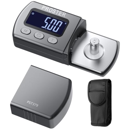 Proster Turntable Stylus Scale - 5g/0.01g Non-Magnetic Gauge Gray