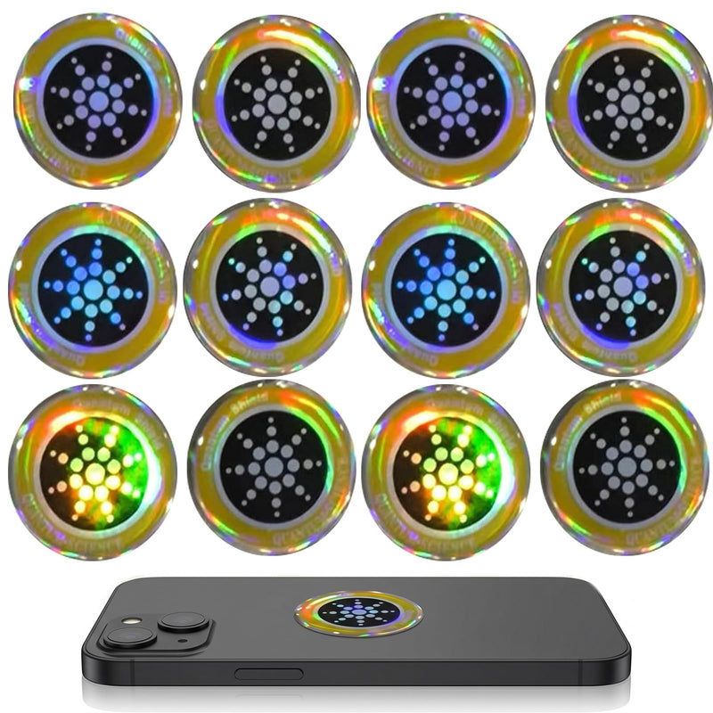 12-Pack Emf Blocker for Cell Phone,Emf Stickers for Cell Phone,Emf Protection for Cell,Emf Blockers,Radiation Blocker for Cell for Smartphones/Tablets/Laptops and Other Electronic Devices