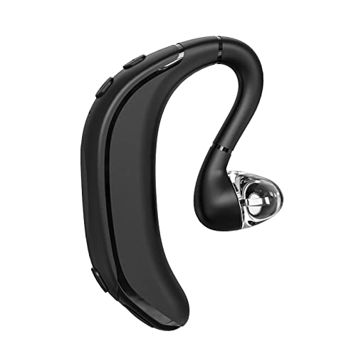 Bluetooth Headset-V5.1 Wireless Earpiece Built-in Mic Noise Cancelling, 360° Left and Right Ears in Ear Single Earhook Earbuds,20Hrs HD Talktime One Ear Piece Headset for Phone Android Samsung Laptop