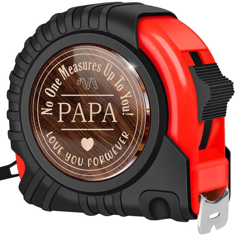 Papa Gifts for Grandpa Fathers Day Birthday Gift Ideas, Best Papa Gifts from Grandkids Granddaughter Grandson, Carpenter Gifts for Grandfather Grandparents Abuelo Grandad, Tape Measure 25 FT Tools