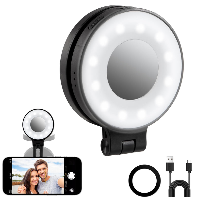 Magnetic Selfie Light, Cell Phone Light Compatible with Selfies,Computer, TikTok,Laptop, Webcam, Video Recording