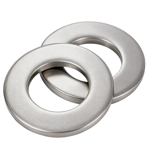 M14 Flat Washers 304 Stainless Steel A2-70, 10 PCS Metric Plain Washers for Bolts Nuts Screws Hardware Fasteners M14 Silver(10PCS)