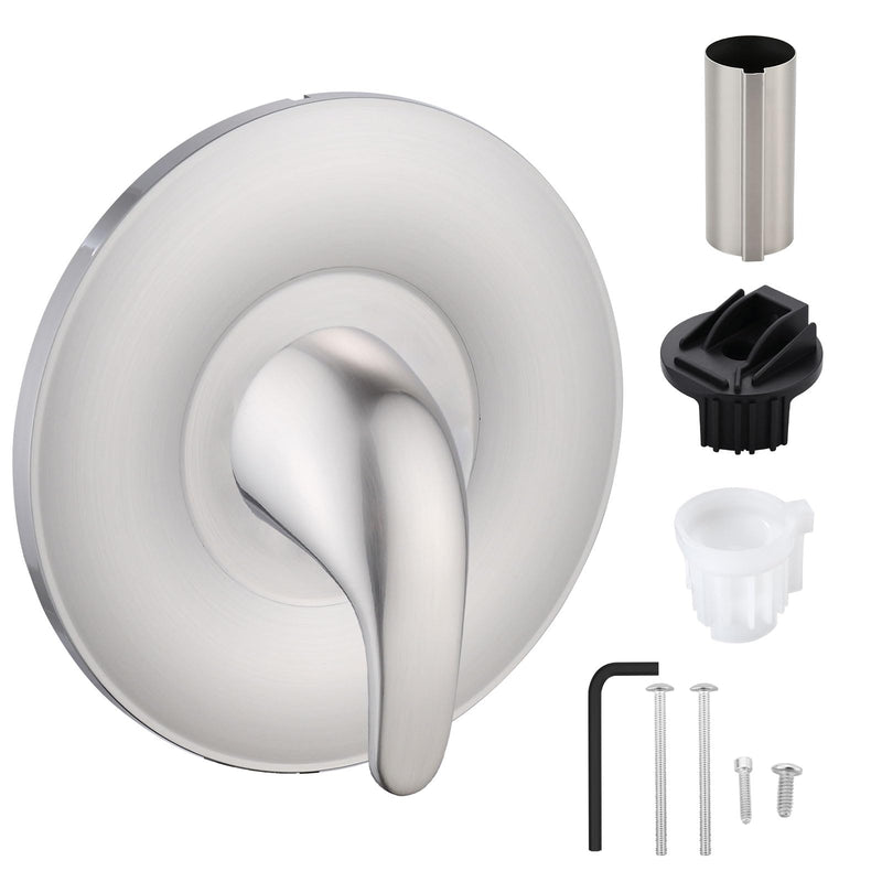 Replacement for Moen Gibson Posi-Temp Valve Trim Kit, Brushed Nickel Shower Trim Kit Shower Lever Handle (Valve Required)