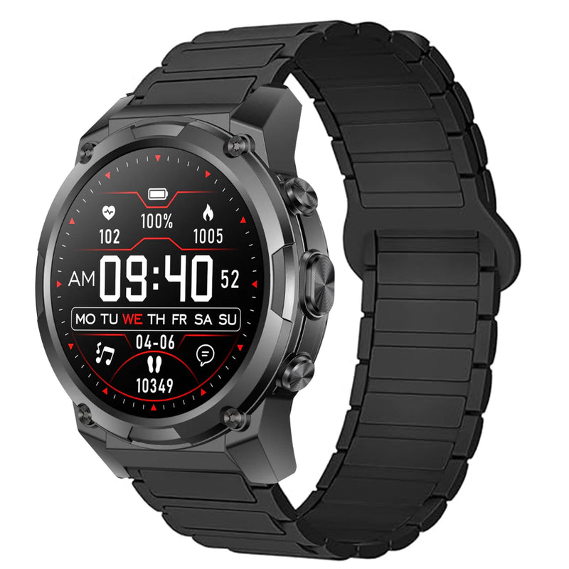 Lamshaw Compatible for Gard Pro Ultra 3 Bands, Quick Release Silicone Sport Strap Watchband Compatible for Gard Pro Ultra 3, ULTRA 2+, HEALTH 3 48mm, 41mm, HEALTH 2+, 2 Smart Watch Black 22mm size band