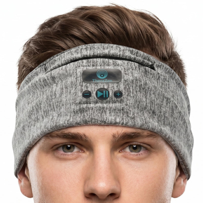 Adjustable Wireless Comfort Headband - Bluetooth Headphones Headband for Exercise, Sleep, Travel, and Relaxation