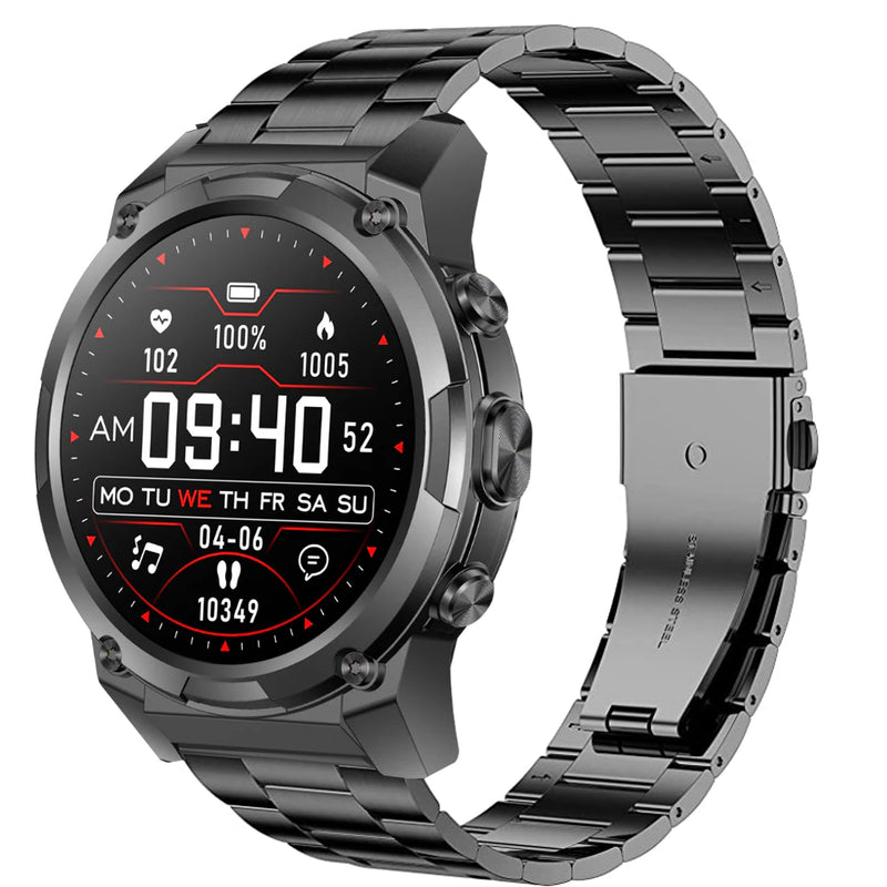 Lamshaw Compatible for Gard Pro Ultra 3 Bands, Quick Release Stainless Steel Metal Replacement Straps Compatible for Gard Pro Ultra 3, ULTRA 2+, HEALTH 3 48mm, 41mm, HEALTH 2+, 2 Smart Watch Black 22mm size band