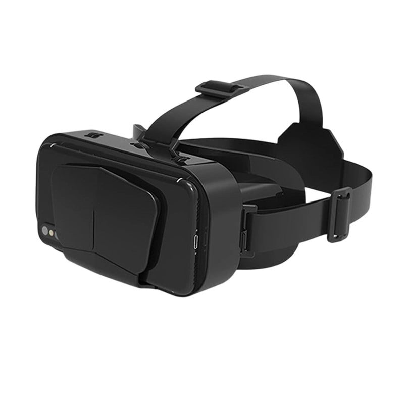 3D Virtual Reality Goggles, Adjustable VR Headset with Wide Angle for Smartphone Gaming & Media Black