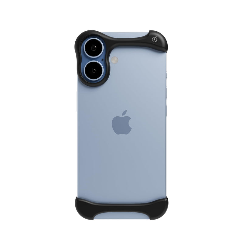 Arc Pulse Compatible with iPhone 17 Phone Case (2025), Minimalist Protective Shock Absorption Aerospace Grade Aluminum Shells + Elastomer Inlays Easy Fit 6.3 inch Matte Black
