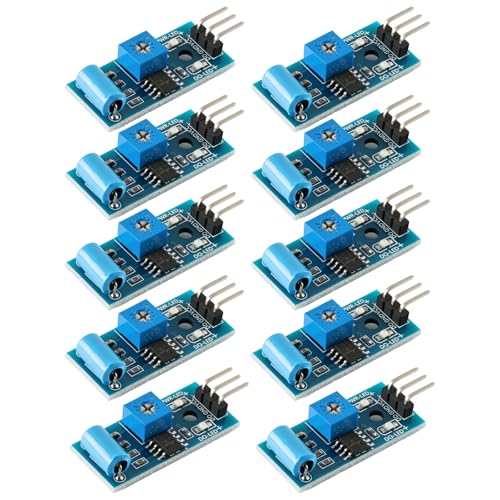 10-Pack SW-420 Vibration Sensor Module with LM393 Comparator