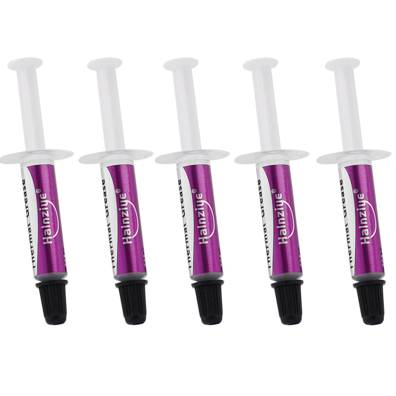5PCS Thermal Paste Kit HY810 5G/Pcs,Compatible All Processors CPU,GPU -PC,PS4,Collocation Heatsink Thermoelectric Cooler Compatible with Gaming Consoles/Devices