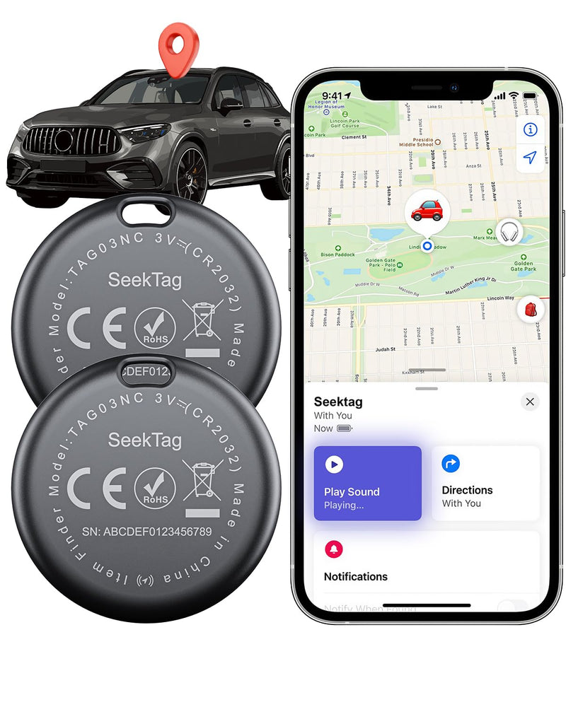 GPS Tracker for Vehicles,2 Year Battery Life,GPS Tracker,2pcs Hidden Magnetic case,Trackers for Tracking Vehicle,2pcs GPS Tracker,Ultra-Slim,No Monthly Fee for Android and iPhone