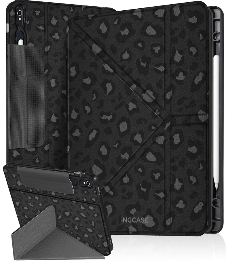 for Samsung Galaxy Tab S9/ S9FE/ S10/ S10 FE/S10 Lite Case - Multi-Angle Includes Portrait Stand with Build-in Pencil Holder and Auto Sleep/Wake Cover for Samsung Tablet, Leopard-Print Leopard Print for Samsung Tab S9/ S9FE/ S10/ S10 FE/S10 Lite