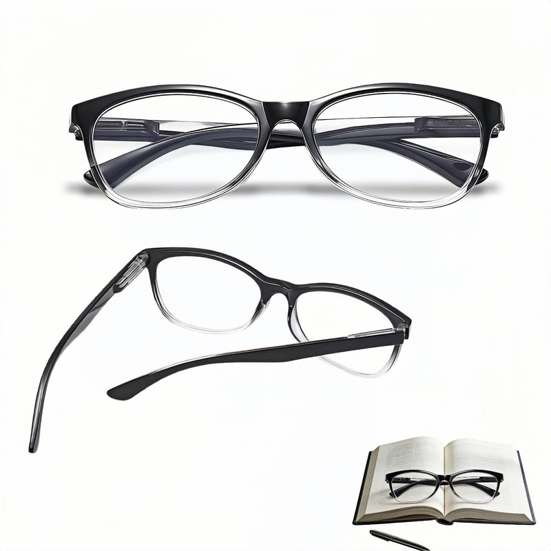 Auto Focus Reading Glasses for Men & Women - Auto Adjust Glasses From +0.50 to +2.50, Flexible Frame Eyeglasses for Small Print, Computer Screen & Close Work