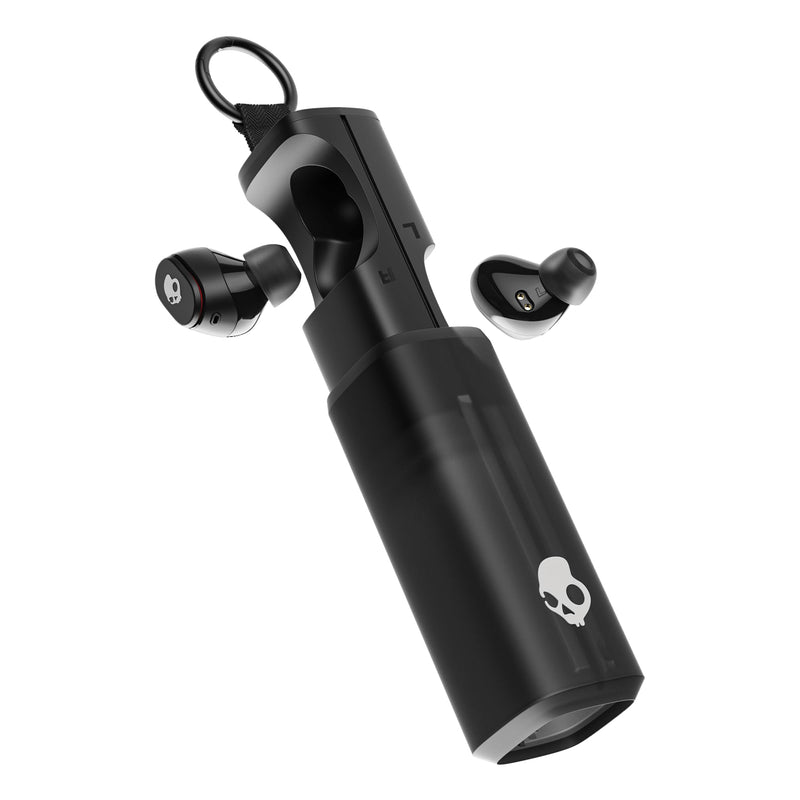 Skullcandy Dime 360 Wireless Earbuds with Clip-Anywhere Case - True Black | In-Ear Fit, Bluetooth, Noise Isolating, 28 Hours Battery, Microphone for iPhone Android, Easy Clip-On Design for Travel