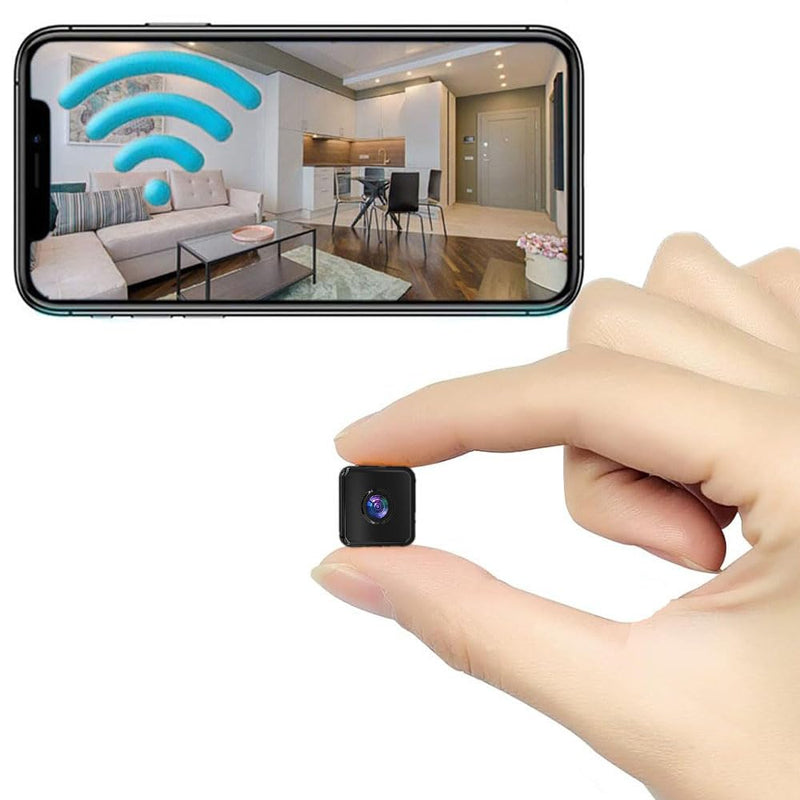 Mini Indoor Security Camera Wireless Home Small Outdoor WiFi Pet Cameras,2026 1440P HD Tiny Nanny Cam, Wide Angle,Night Vision,Home Indoor Outdoor Camara, No Need WiFi Camaras,For House Security Black