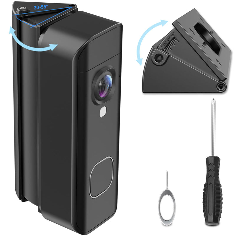 Adjustable 30-55° Doorbell Angle Mount for Blink Newest 2026 Battery & Wired Doorbell 2K+, Wedge Kit Corner Mounting Bracket Holder Accessories for House, Enhanced Protection Mount