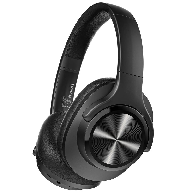 Oraolo Mission 200 Bluetooth Headphones, Over-Ear Bluetooth 5.3 Headset, 3 EQ Modes 60H Playtime, Low Latency HiFi Deep Bass for PC Cellphone Home Black