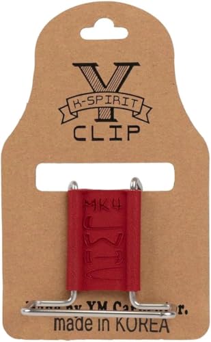 YM Carpenter MK4 Y-Clip Toolbelt Attachment - Add-On Storage Clips for Tool Belts, Holds Tape Measure, Hammer, Impact Driver, Nail Gun – Durable Universal Fit Red